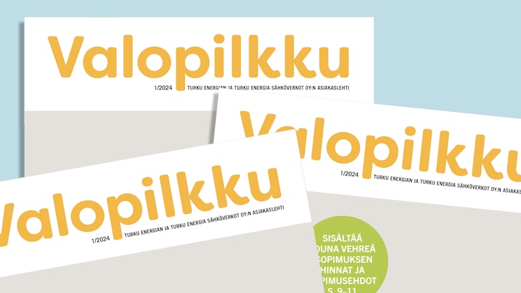 Kuvassa kolme Valopilkku-lehteä päällekkäin.