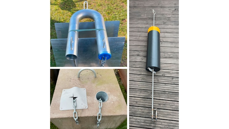 Jokatuotteen ankkurointimenetelmä ja poiju.