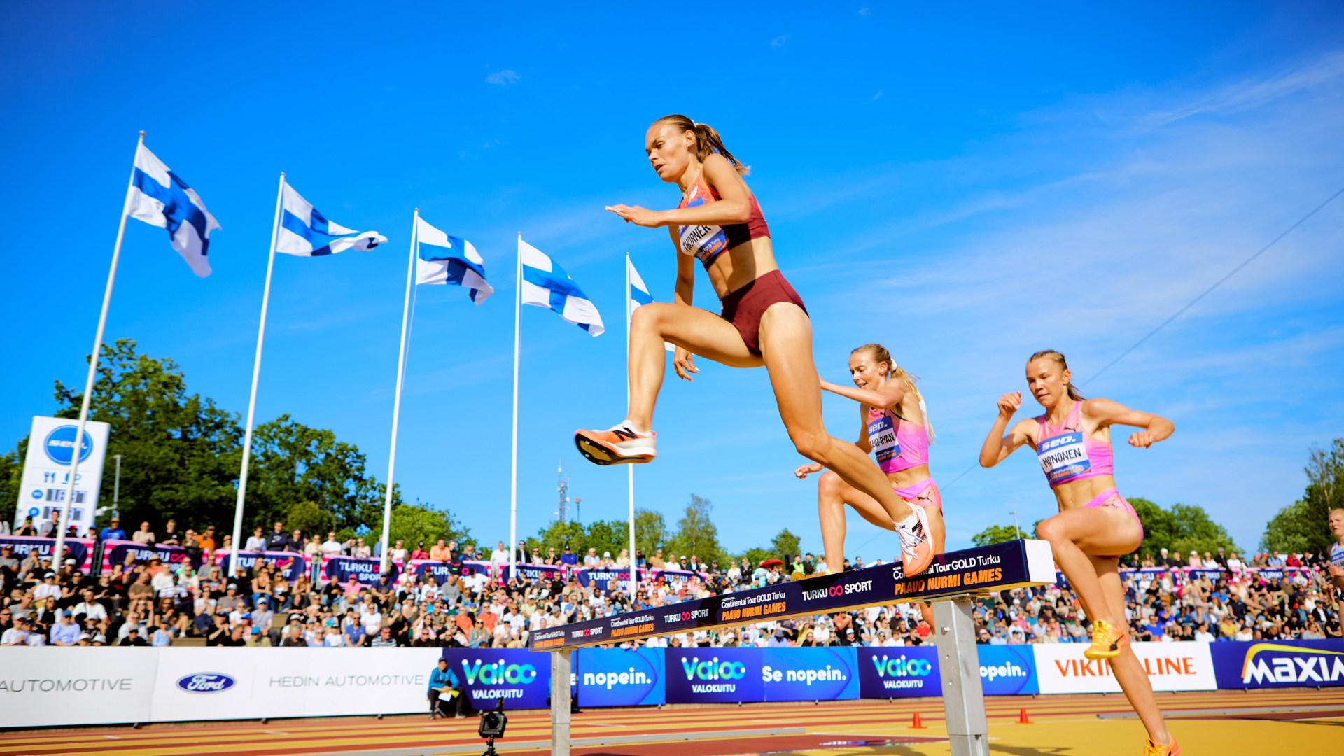 Estejuoksua Paavo Nurmi Gamesissa.