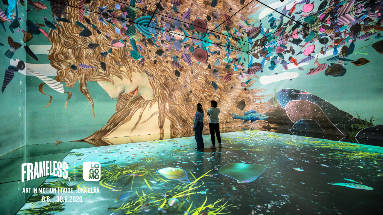 Logomon FRAMELESS-näyttely.