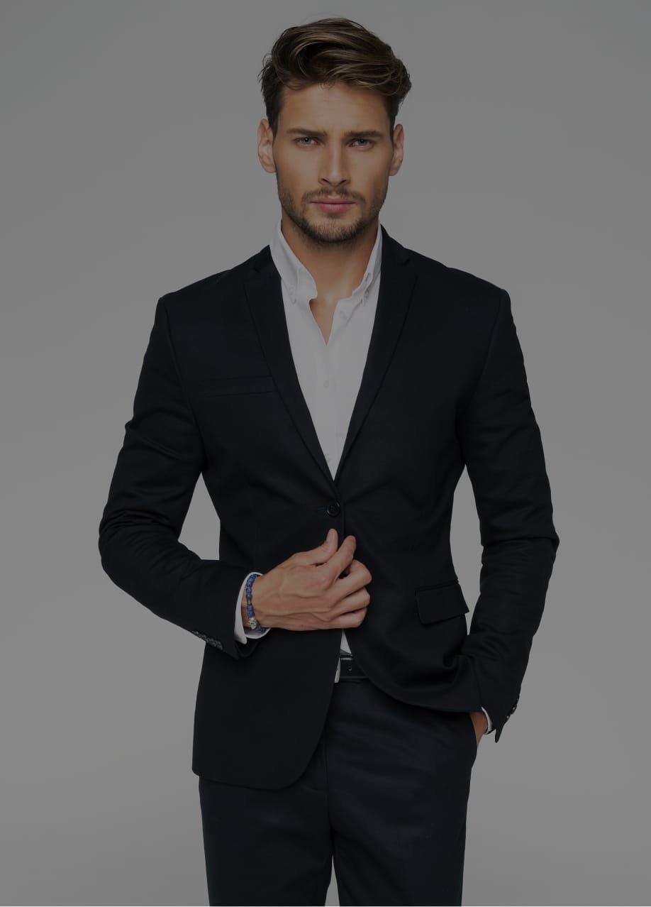 Handsome man in a suit