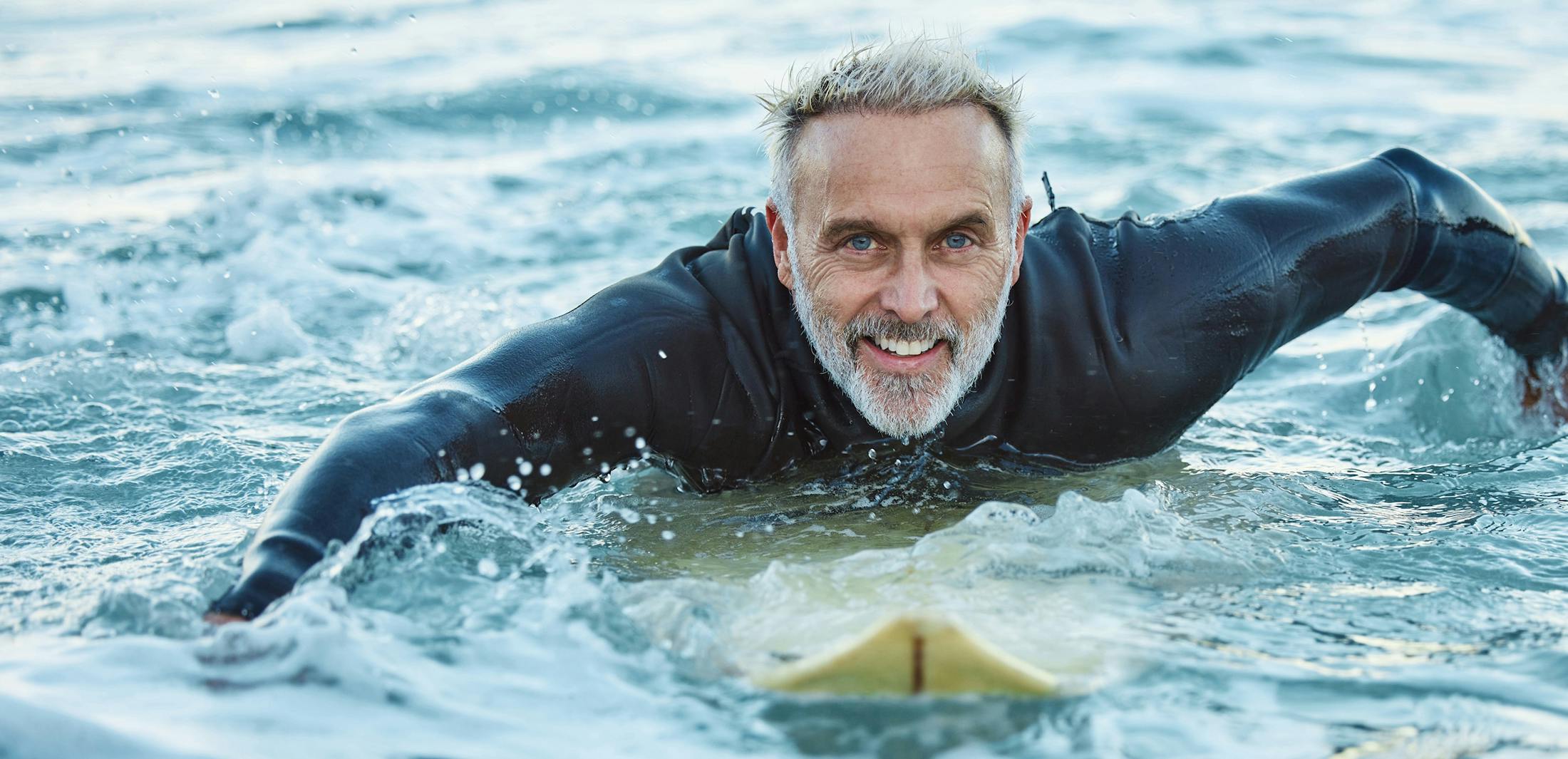 man surfing
