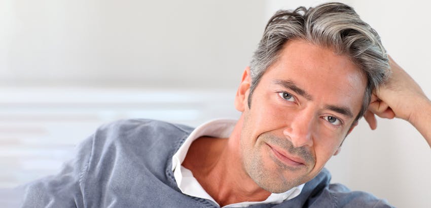 man with nice gray hair