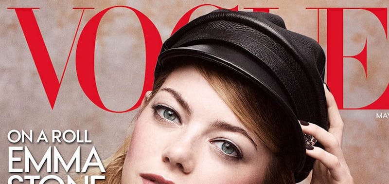 Vogue Magazine with Emma Stone on it