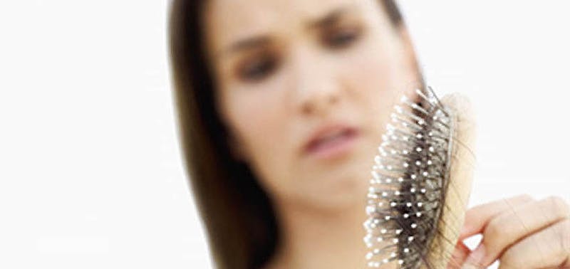picture of a brush with hair in it