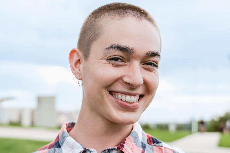 woman smiling