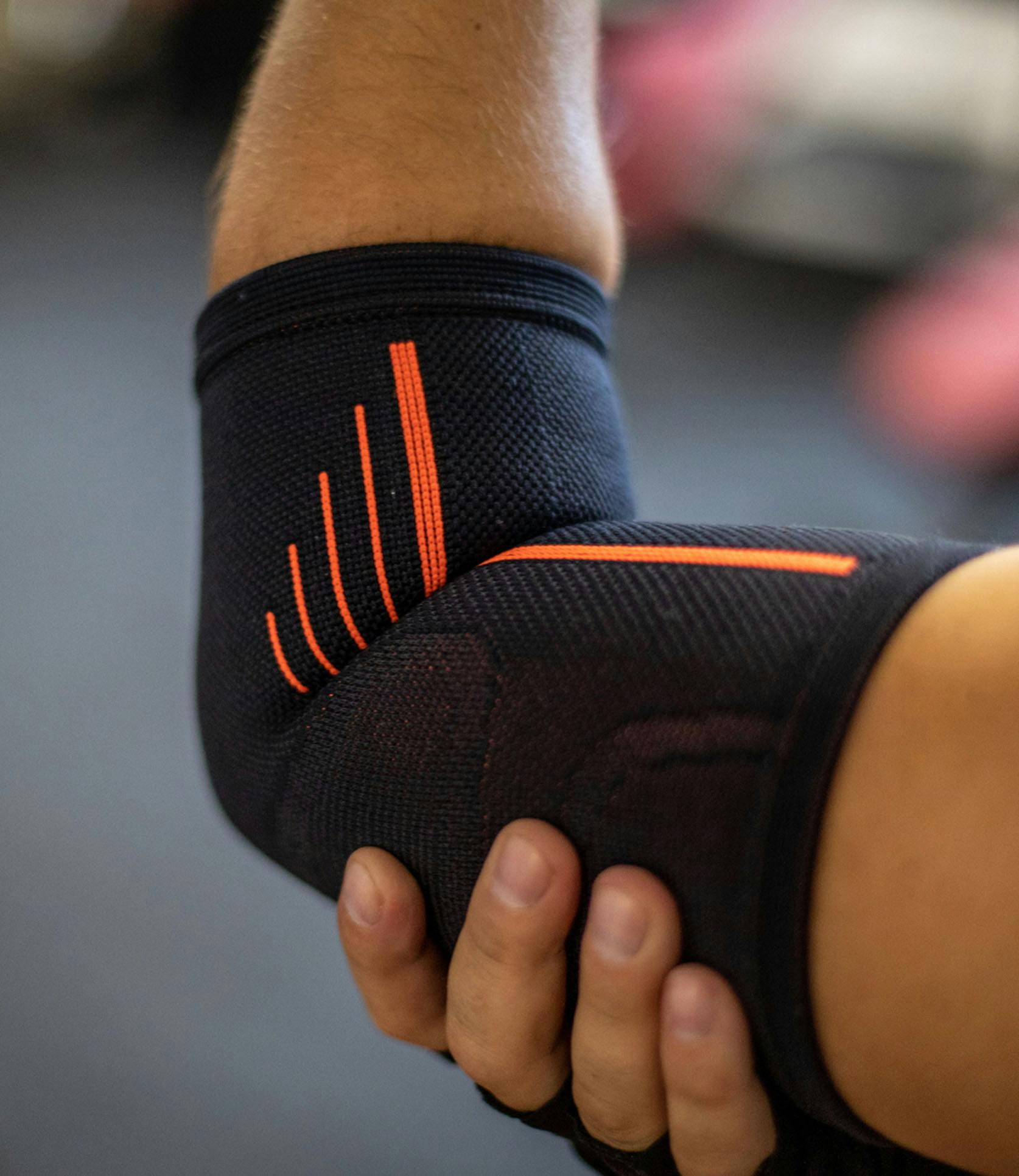 close up of an elbow