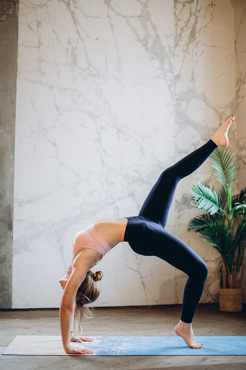 Woman doing yogo