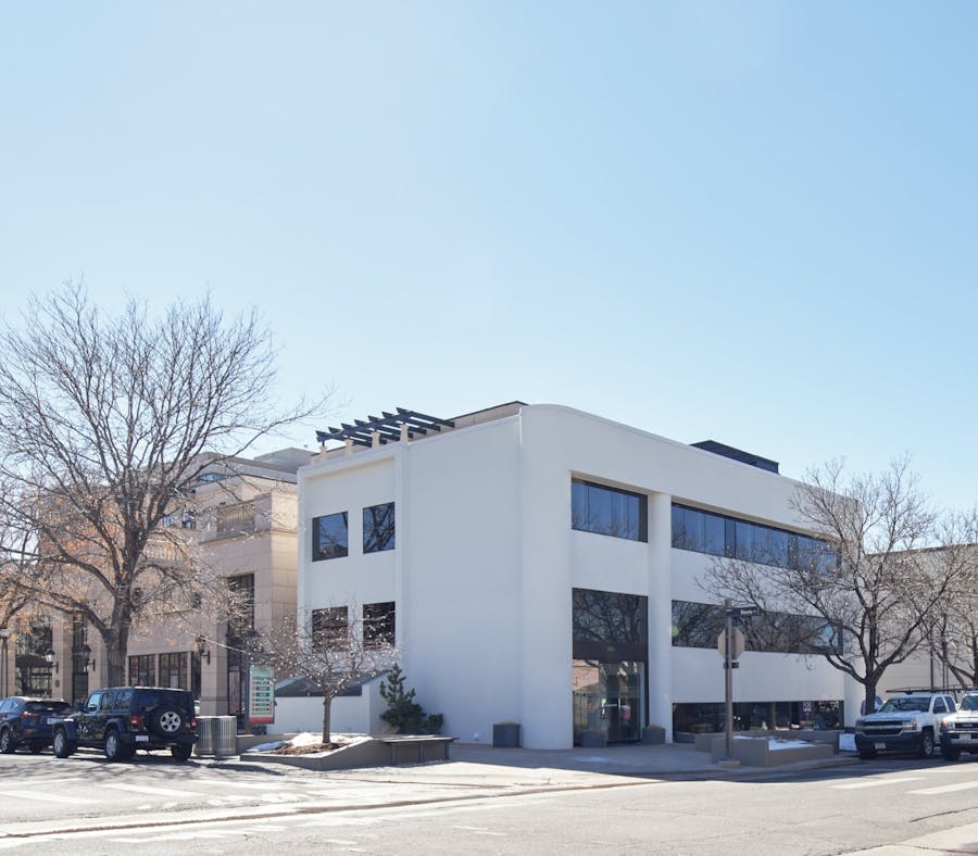 External view of office.