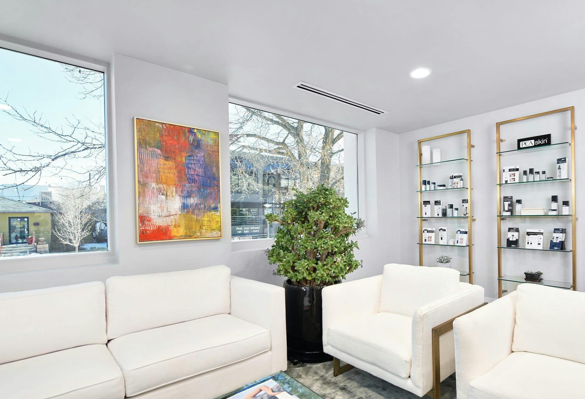 Denver Facial Plastics waiting room.
