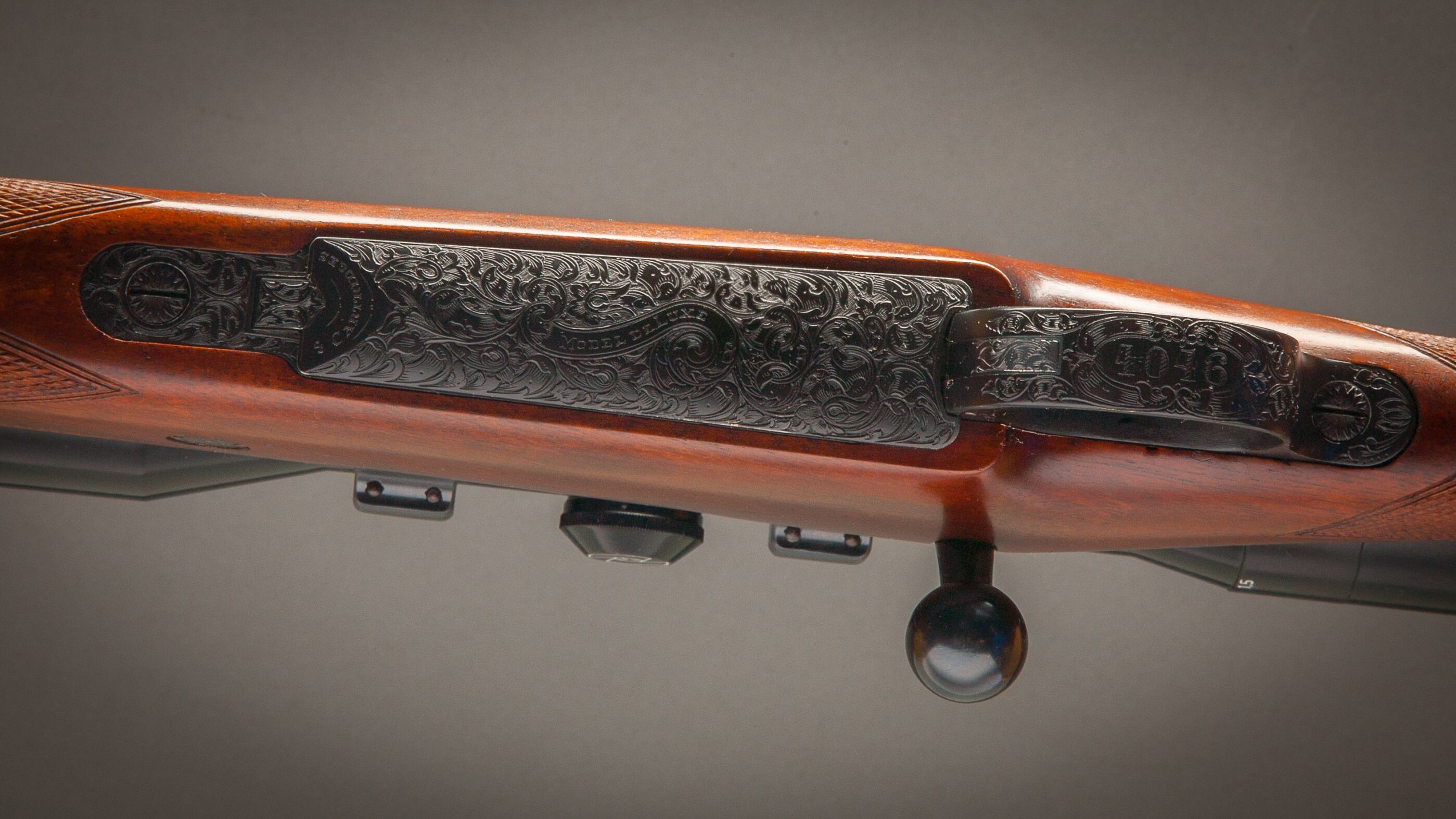 Holland & Holland Deluxe Bolt Action Rifle Chambered in .375 H&H Belted ...