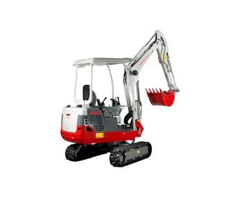 bagger takeuchi tb219 von hinten