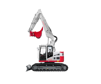 bagger takeuchi tb2150r von der linken seite