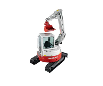 midibagger Takeuchi TB153FR online mieten bagger takeuchi tb153fr von hinten