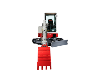 bagger takeuchi tb138fr von vorne