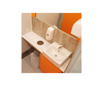 toilettenanhaenger humer waschbecken von oben