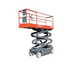 Scherenarbeitsbühne Sky Jack SJIII 3220 online mieten scherenarbeitsbuehne skyjack sjiii 3220 seitlich