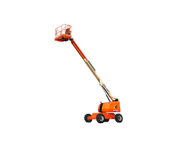 Teleskoparbeitsbühne JLG 400S online mieten teleskoparbeitsbuehne jlg 400s seitlich