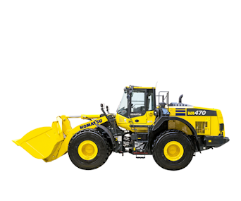 radlader komatsu wa470 von der linken seite