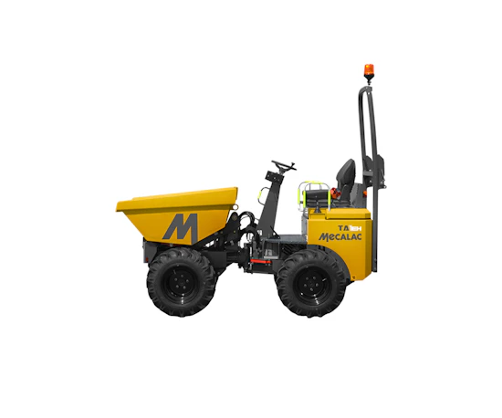 Raddumper Mecalac TA1 EH online mieten raddumper mecalac ta1eh von der seite