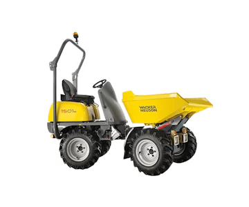 Wacker Neuson Raddumper Hochkippmulde 1501 online mieten raddumper wacker neuson seitenkippmulde 1501 von der linken seite