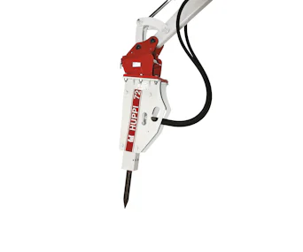 Hydraulikhammer TOKU HUPPI 72 online mieten hydraulikhammer toku huppbreak72 von der seite