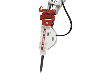 Hydraulikhammer TOKU HUPPI 302 online mieten hydraulikhammer toku huppbreak302 von vorne