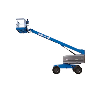 teleskoparbeitsbuehne Genie S-40 online mieten teleskoparbeitsbuehne genie s 40 von der seite