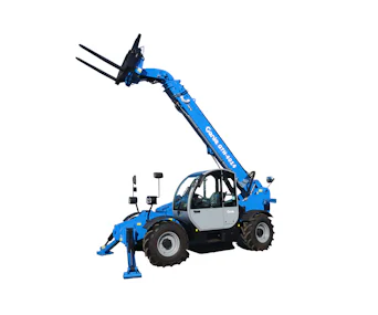 Teleskopstapler Genie GTH4013 online mieten teleskopstapler genie gth 4013 von der linken seite