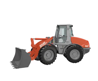 Radlader Atlas AR95 online mieten radlader atlas ar95 von der seite