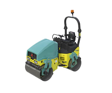 aufsitzwalze ammann arx23 von der linken seite