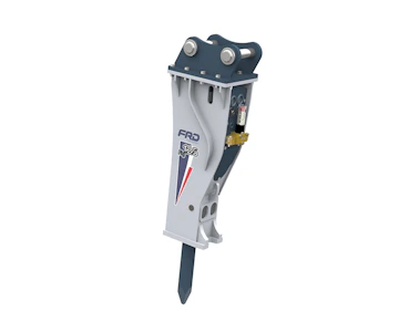Hydraulikhammer FRD FXJ125 online mieten hydraulikhammer frd fxj125 von vorne