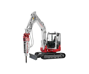 Bagger Takeuchi tB260 online mieten bagger takeuchi tb260e von der rechten seite