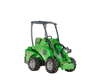 kompaktradlader avant 420 schraeg von der seite