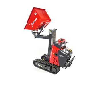 Raupendumper Hinowa HS701 online mieten raupendumper hinowa hs701 von der seite schraeg