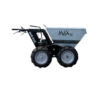 Raddumper Muck-Truck Max II online mieten raddumper muck truck max 2 von der seite