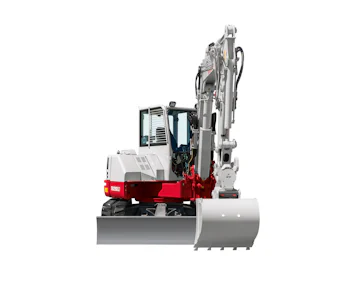Midibagger Takeuchi TB280 FR von vorne