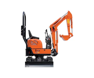 minibagger hitachi zx 10 u von der seite