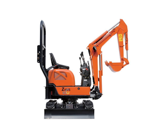 minibagger hitachi zx 10 u von der seite