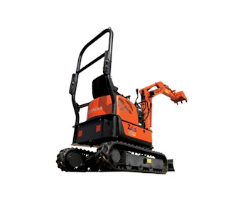 minibagger hitachi zx 10 u von hinten