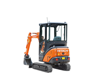 minibagger hitachi zx 18 von hinten