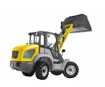 Radlader Kramer 5055 E online mieten radlader kramer 5055 e von hinten