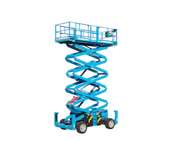 Scherenarbeitsbühne Felbermayr F-15 DSX online mieten scherenarbeitsbuehne felbermayr f15 dsx von vorne schraeg