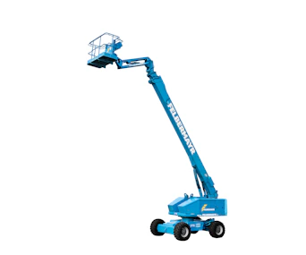 Teleskoparbeitsbühne Felbermayr F-23 TKX online mieten teleskoparbeitsbuehne felbermayr f23 tkx von der seite