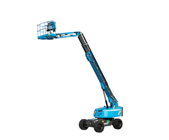 Teleskoparbeitsbühne Felbermayr F-34 TKX online mieten teleskoparbeitsbuehne felbermayr f34 tkx von der seite