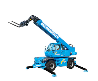 Teleskopstapler Felbermayr F-25 TSX Rotor online mieten teleskopstapler felbermayr f25 tsx rotor von der seite