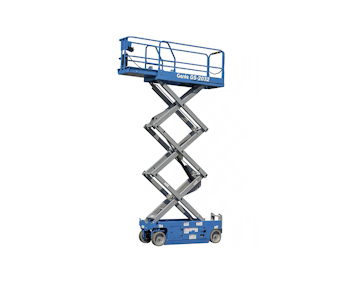 scherenarbeitsbuehne genie gs 2032 von vorne ausgefahren