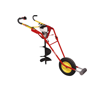 erdbohrgeraet heiss pf 400 pf 420 schraeg von der seite