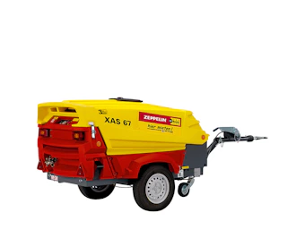 Atlas Copco XAS 67DD kompressor atlas copco xas 67dd von der seite