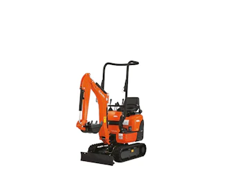 minibagger kubotka k008 schraeg von vorne